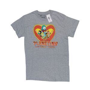 NWT Planetina & The Tina-teers Rick and Morty T-shirt Sz S Gray Unisex Tee